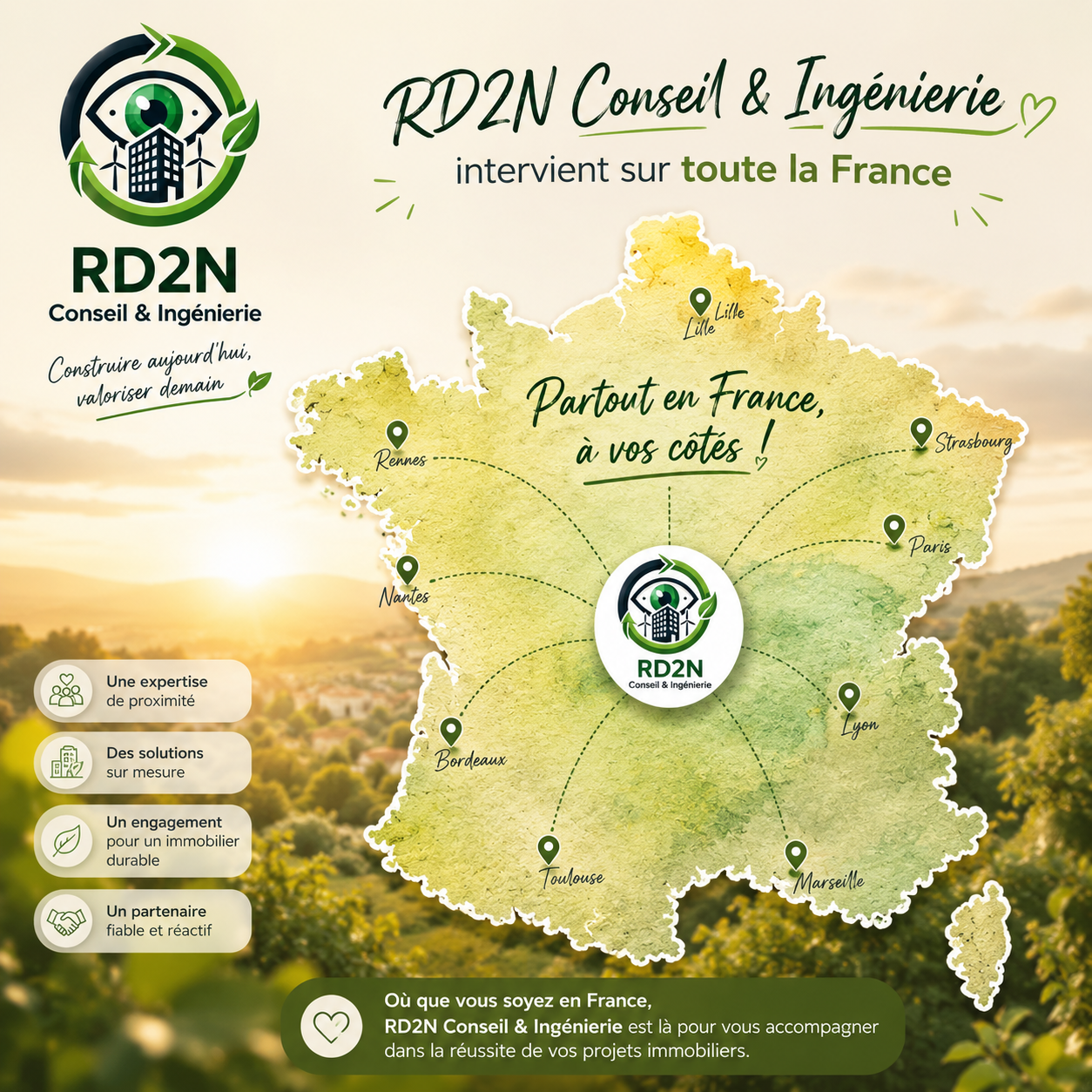 RD2N Conseil & Ingénierie intervient partout en France